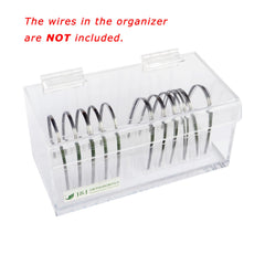 Front-angle view illustrating capacity for 12 wire sizes
