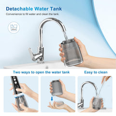 JNGOODS water flosser with travel bag and replacement tips
