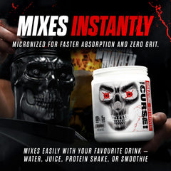 Measuring scoop included with The Curse Creatine Monohydrate powder