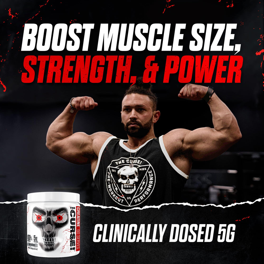 Unflavored creatine monohydrate powder contents