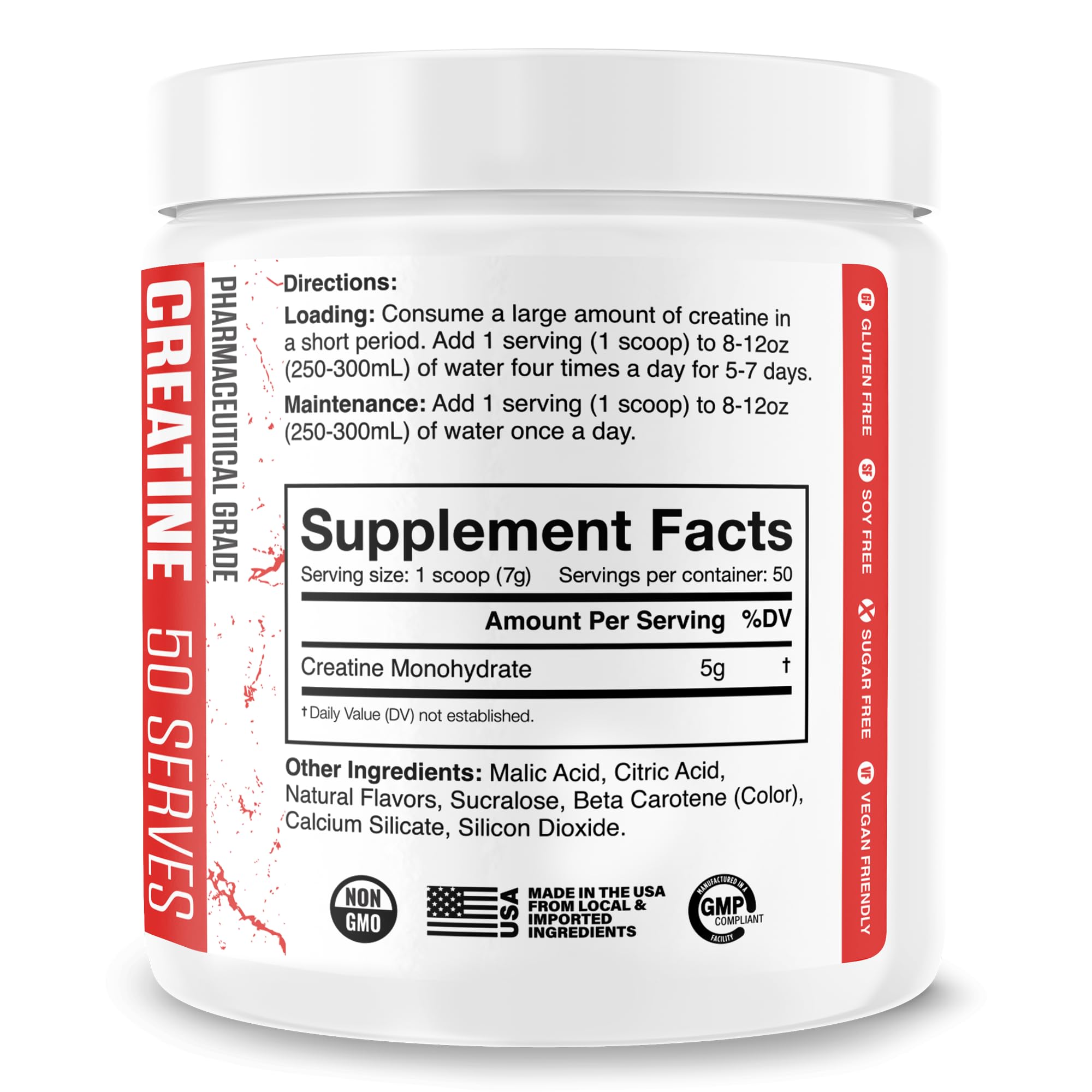 The Curse label showing 5g per serving and 50 servings