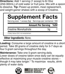Close-up of 5 g serving scoop for JNX The Curse Creatine Monohydrate