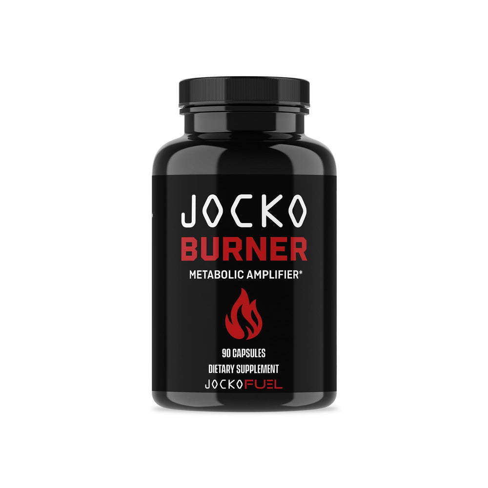 Jocko Fuel Burner bottle and packaging showing 90 count