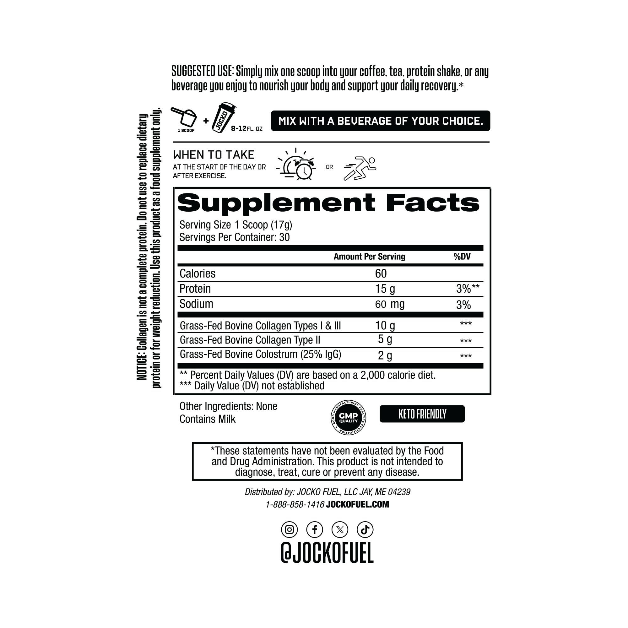 Graphic showing dual-action collagen and colostrum
