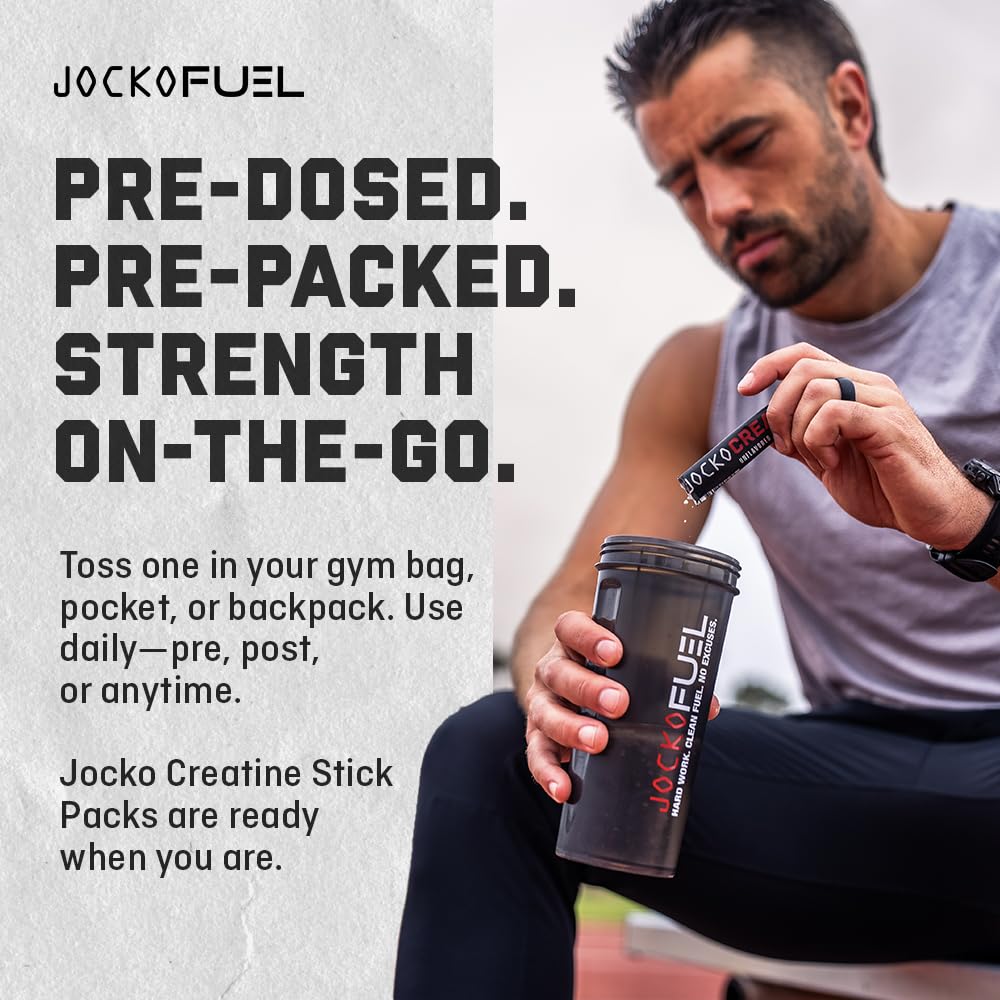 Fitness lifestyle image showing workout context with creatine sticks