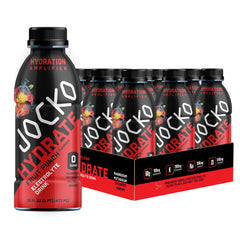 Front view of Jocko Fuel Hydrate Fruit Punch 16 oz 12-pack