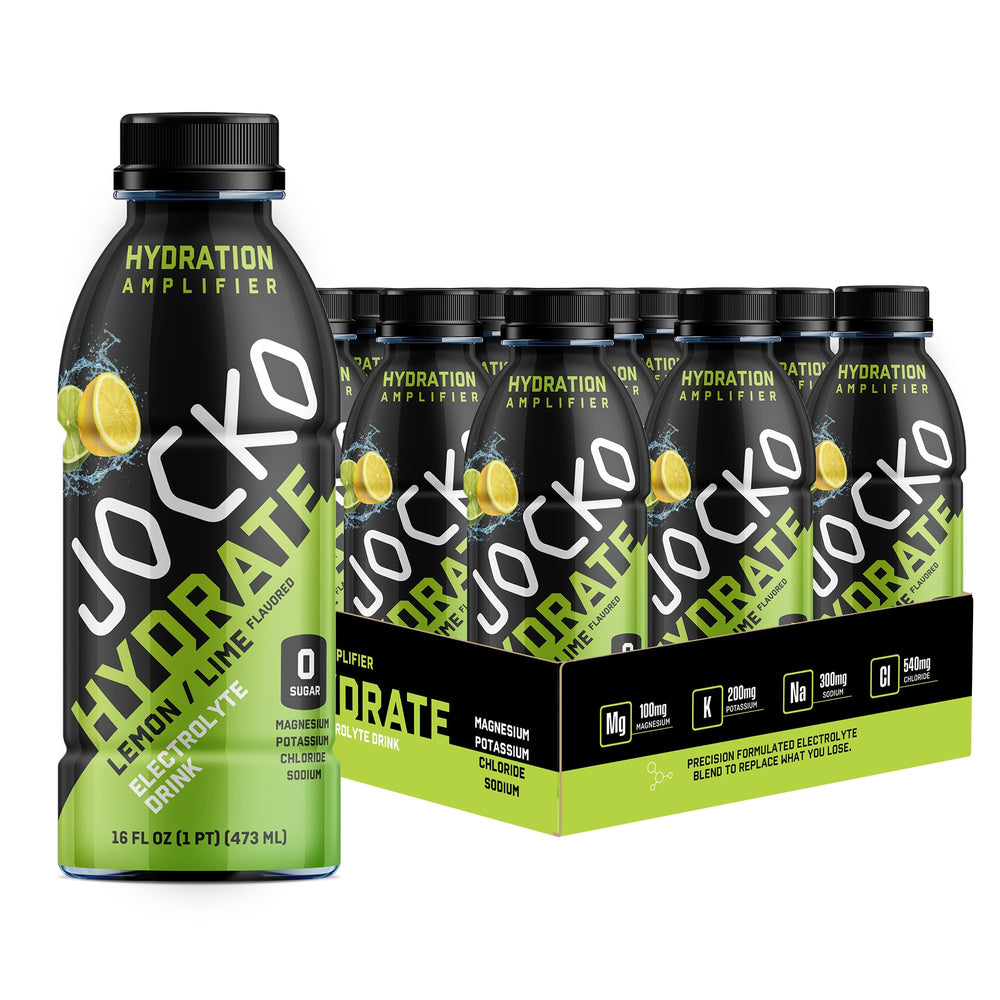 Jocko Fuel Hydrate Lemon-Lime 16 oz bottle – front view