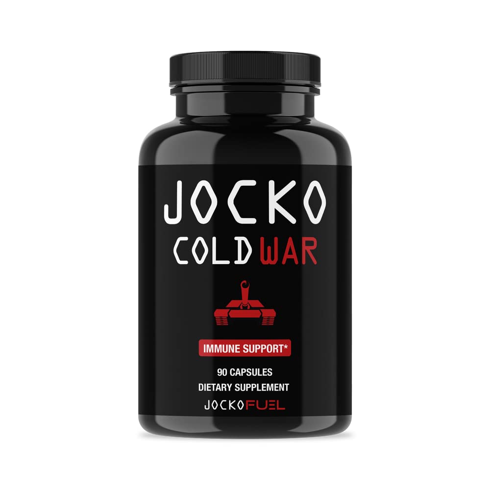 Jocko Fuel Immune Support bottle with Elderberry, Zinc and Vitamin C label