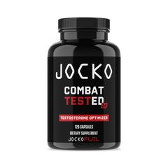 Jocko Fuel Test Booster for Men bottle with 120 capsules on white background