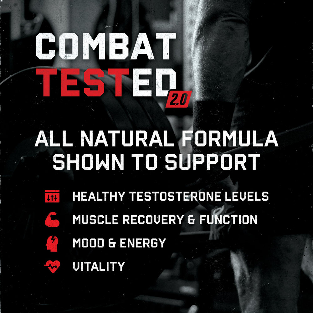 Nutrition facts panel of Jocko Fuel Test Booster bottle