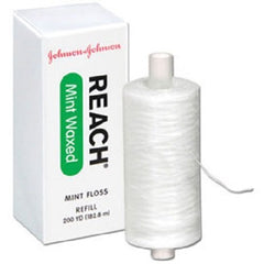 Johnson & Johnson Reach Mint Floss Waxed Refill Spool 200 yd
