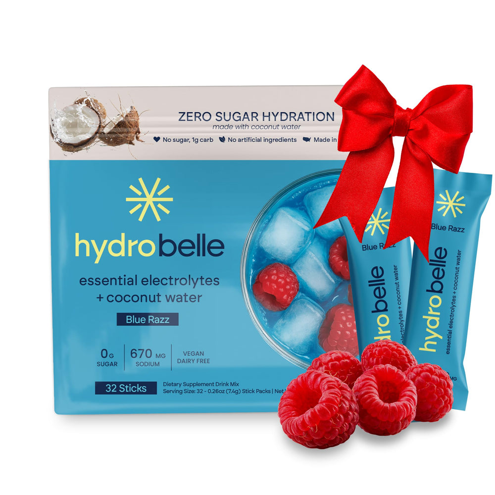 JoinBelle HydroBelle blue razz packet for sugar-free hydration on the go