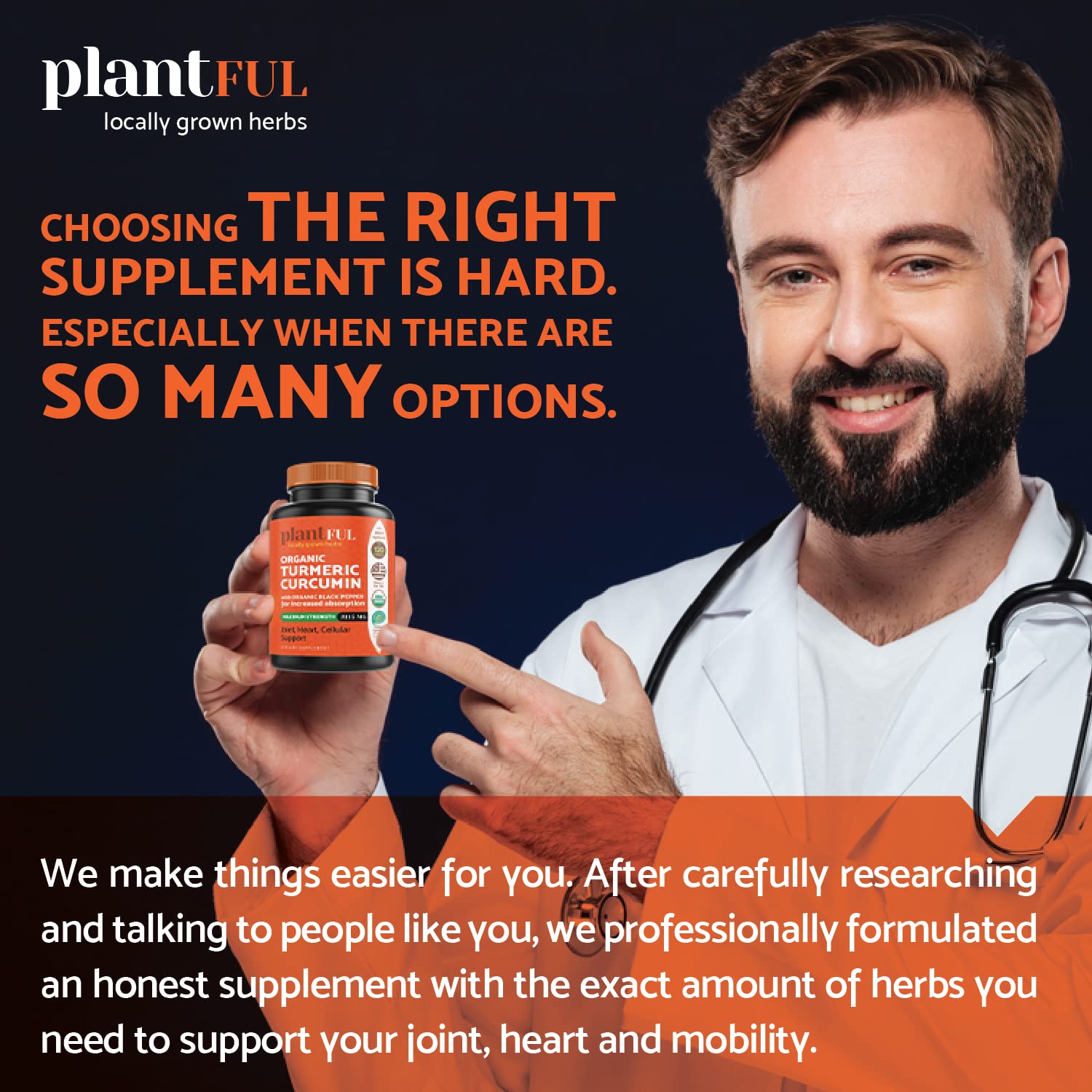 Joint health support with turmeric