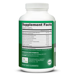 Joint Jive ingredients panel including collagen, glucosamine, MSM