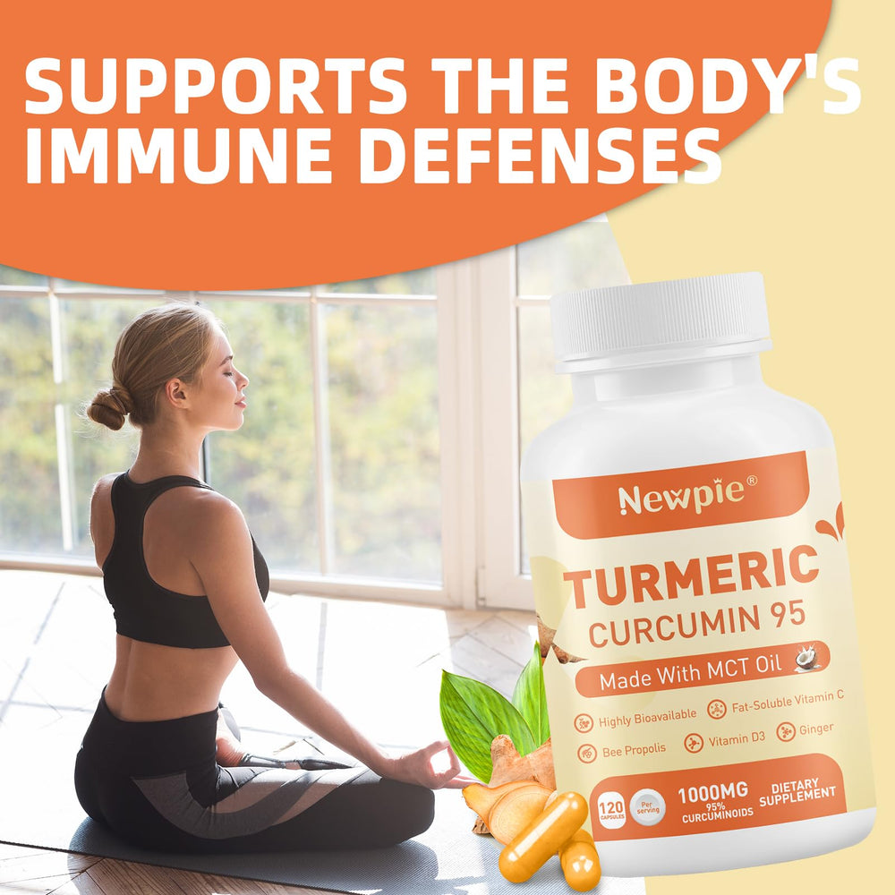 Lifestyle image of users benefiting from joint support turmeric capsules