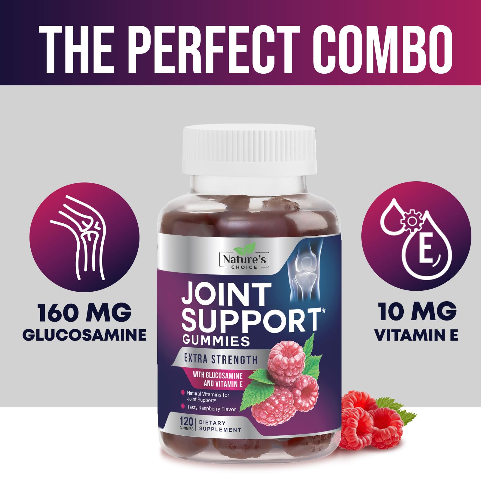 Hands holding a bottle of Joint Support Gummies