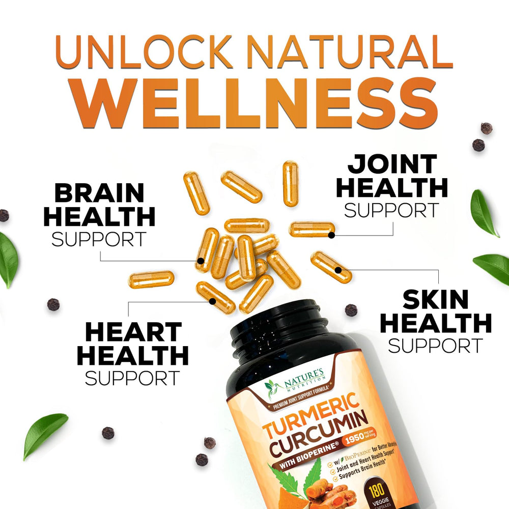 Joint support illustration featuring turmeric imagery