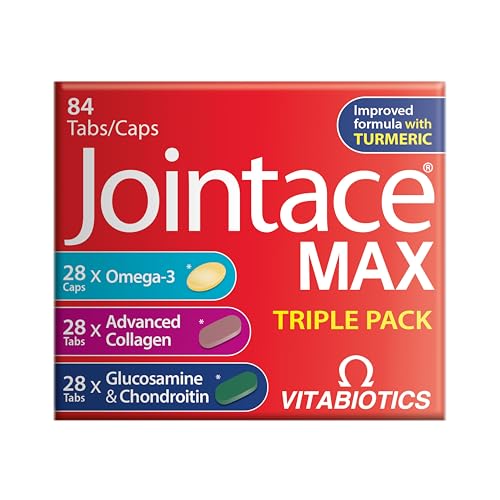 Jointace Max tablets and Omega-3 capsules together support mobility.