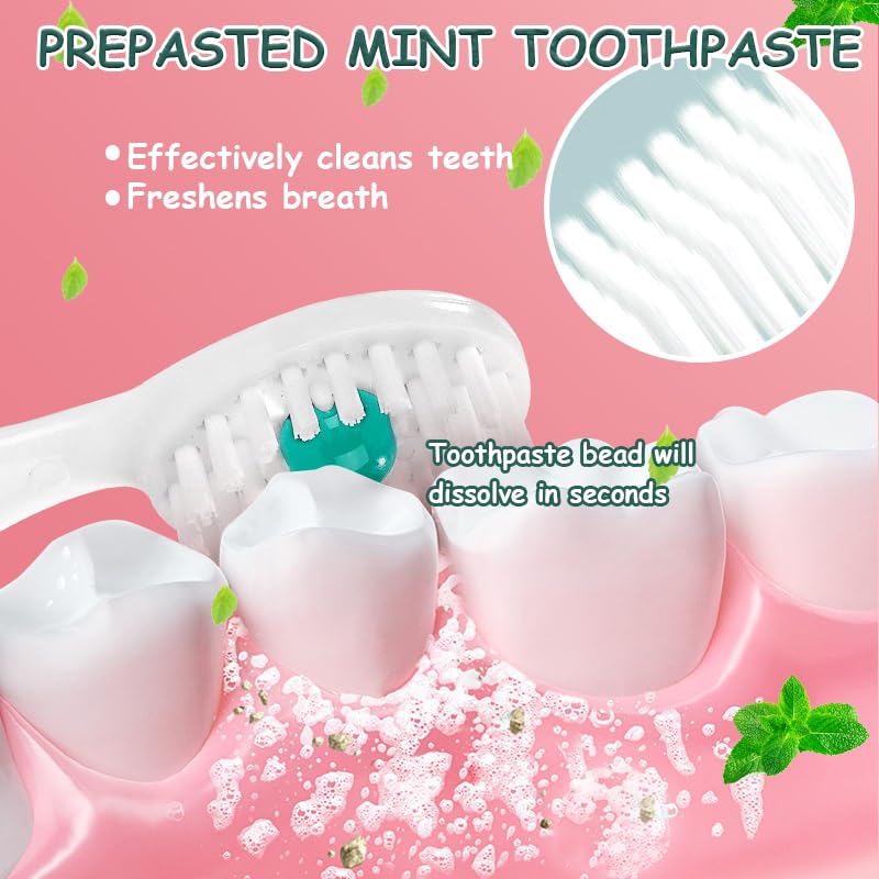 Minty JOUGE toothbrush with built-in peppermint bead for fresh breath