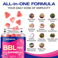 Close-up of peach-flavored vegan gummies