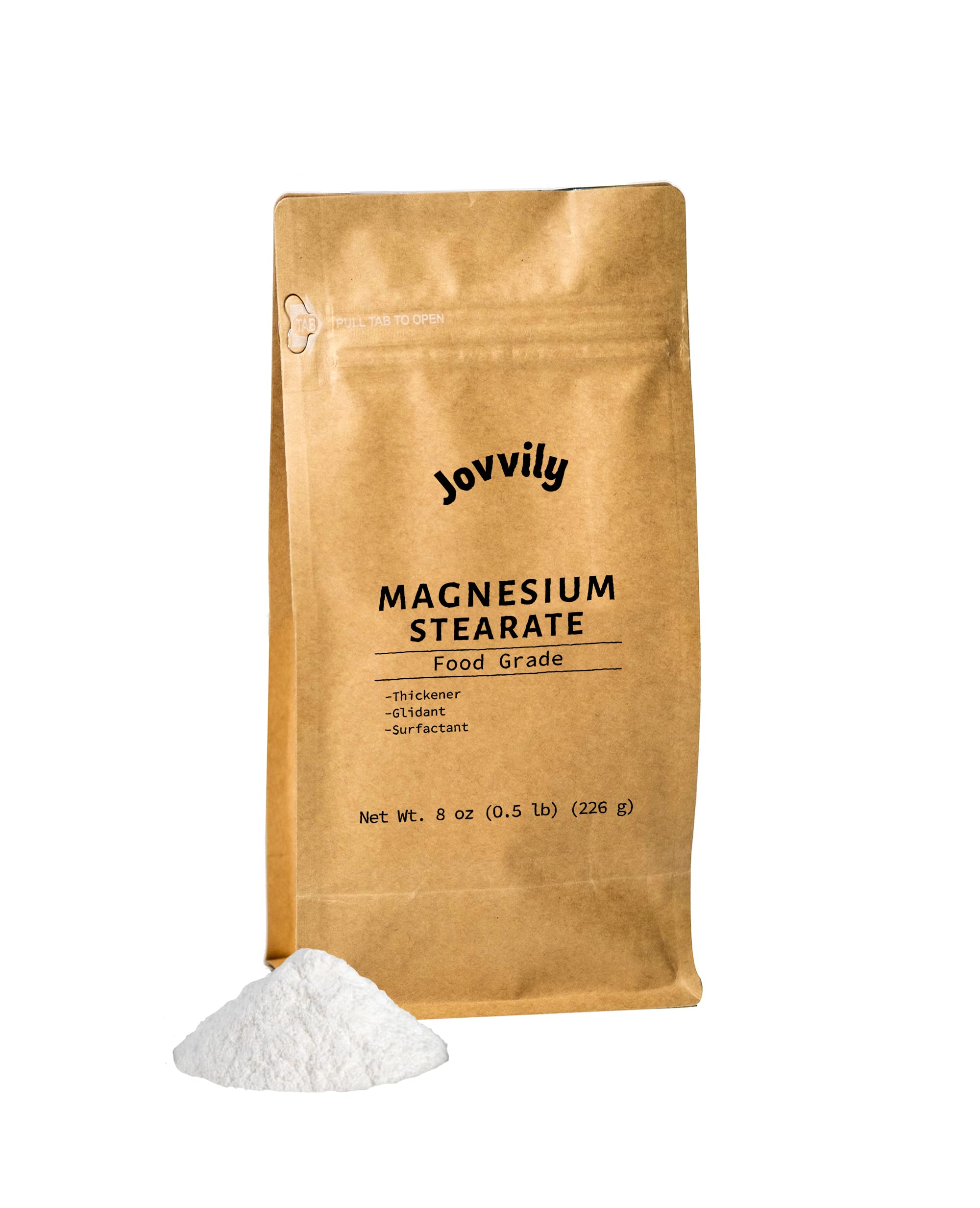 Jovvily Magnesium Stearate 8 oz bottle label