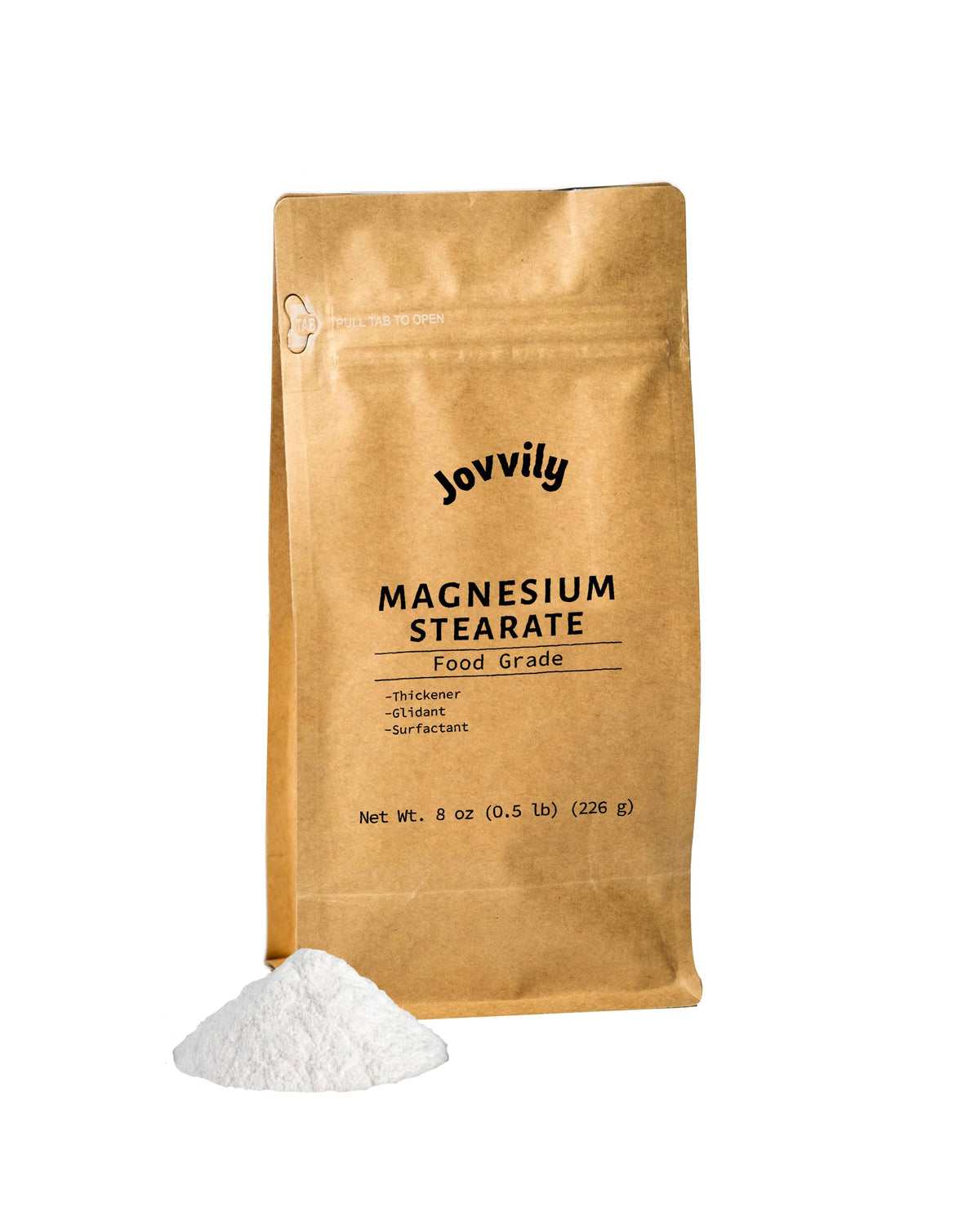 Jovvily Magnesium Stearate 8 oz bottle label