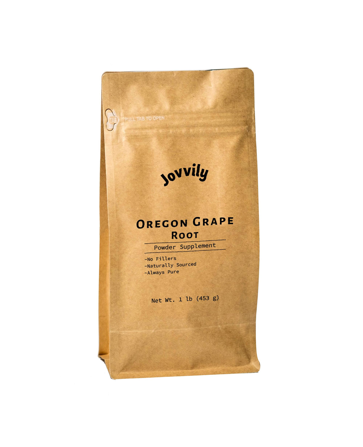 Front view of Jovvily Oregon Grape Root Powder 1 lb