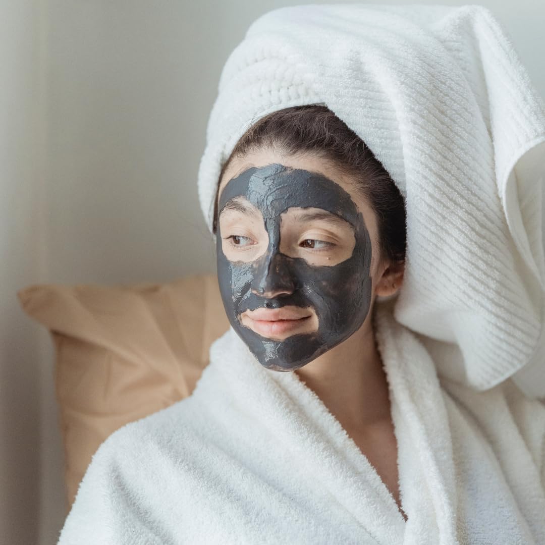 Powder on white background