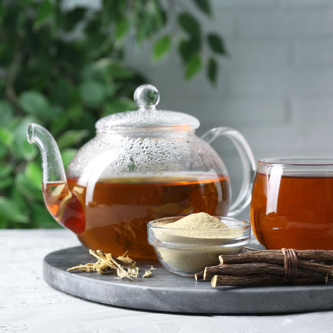 Oregon Grape Root Powder used to make tea with hot water