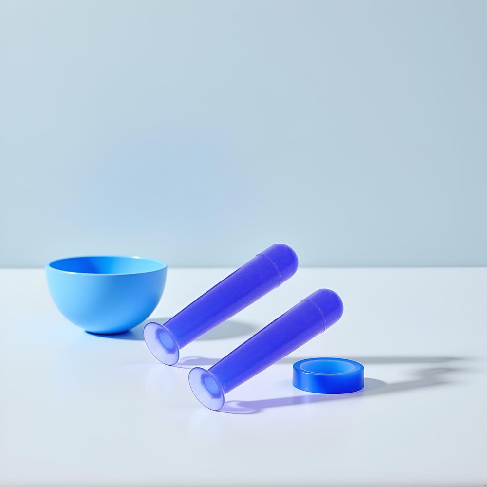 Smooth silicone surface for easy cleaning of lens tools