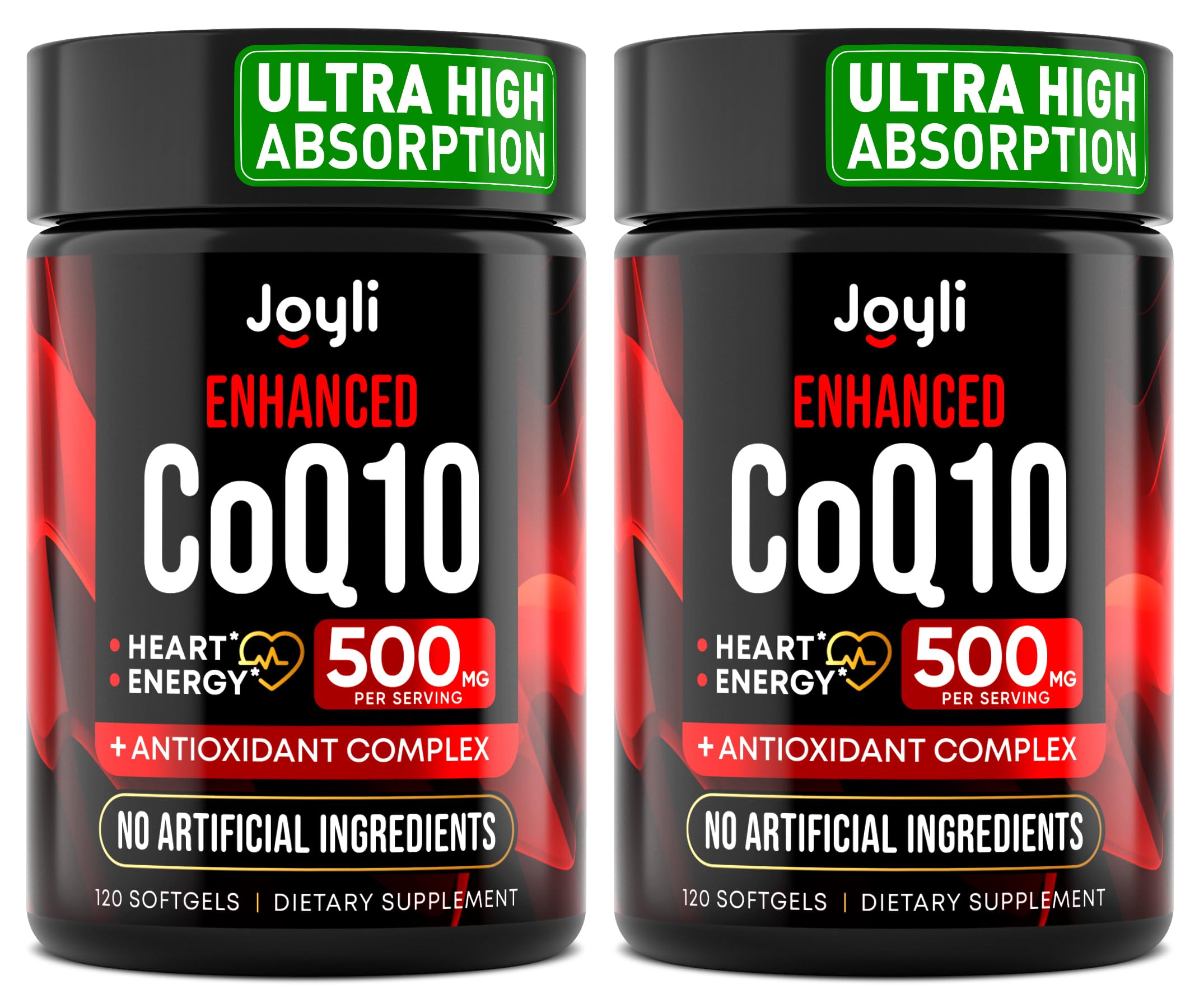 JOYLI CoQ10 500mg 2-pack bottle front view