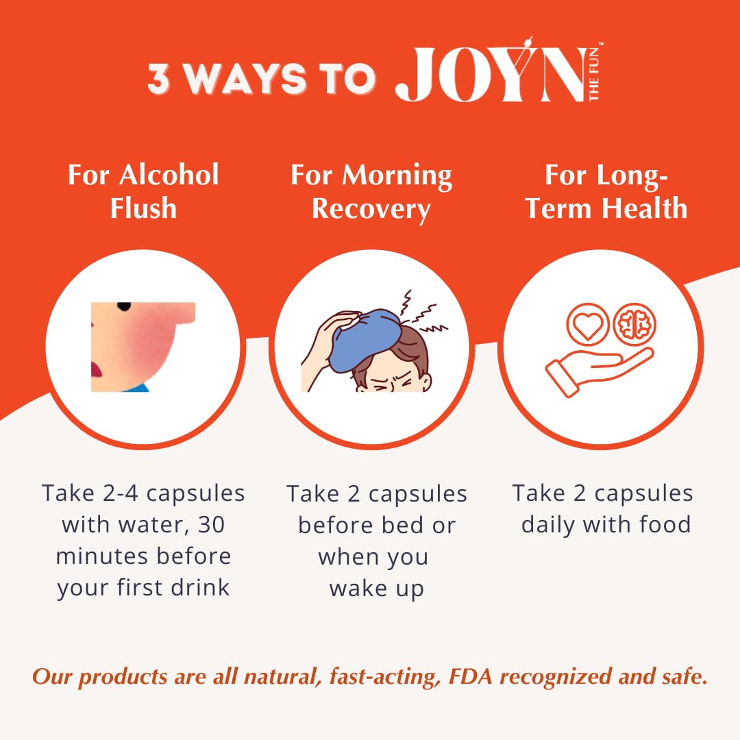Two capsules per serving inside JOYN capsule bottle