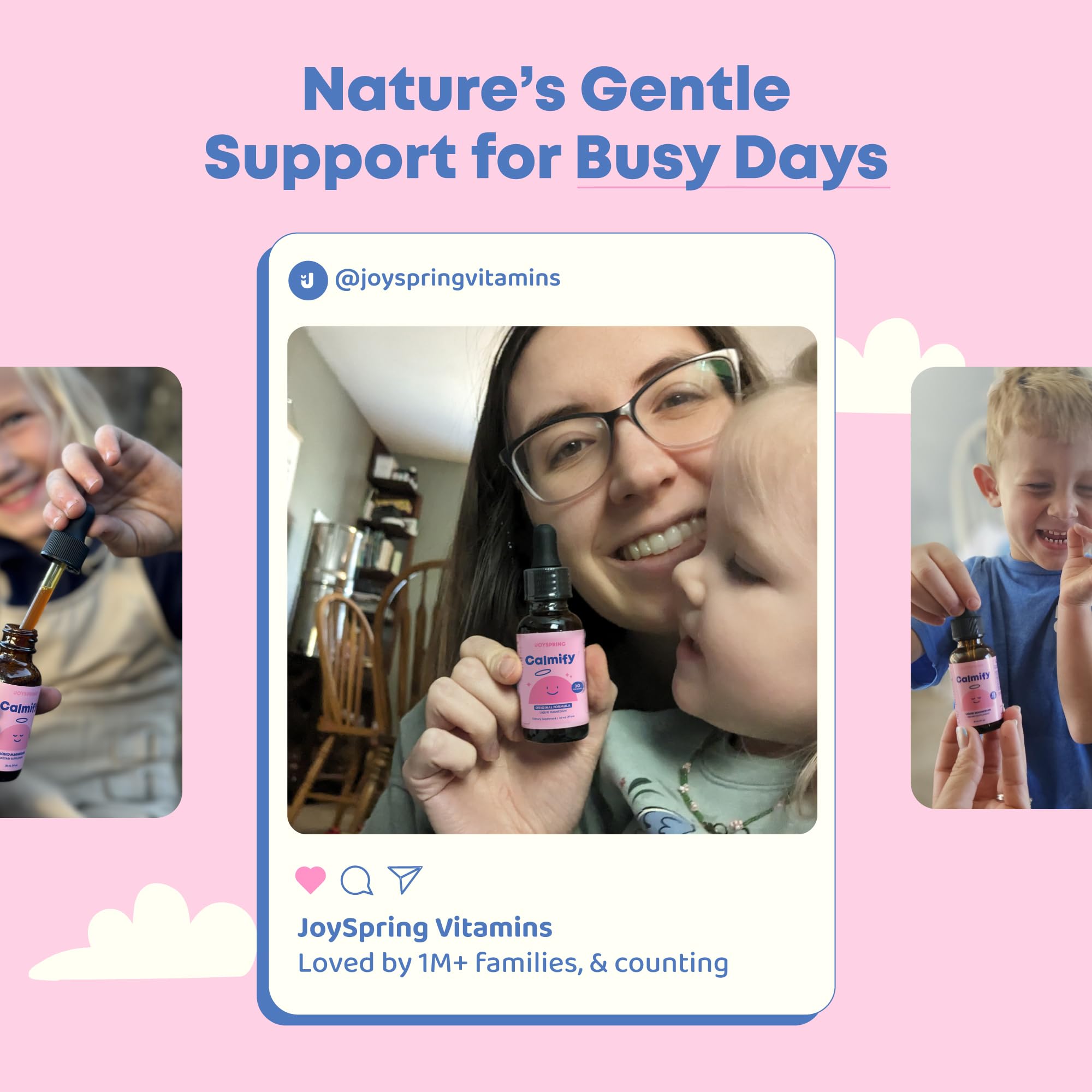 JoySpring Calmify with passion flower illustration