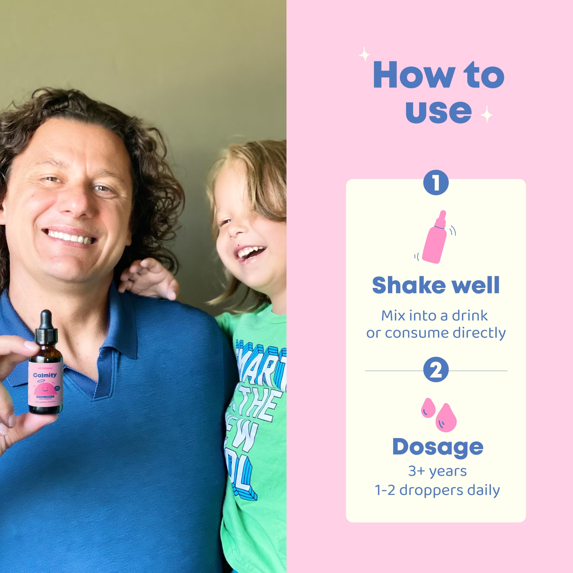 JoySpring Calmify serving guide image