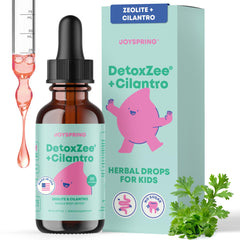 JoySpring DetoxZee cilantro drops bottle for kids
