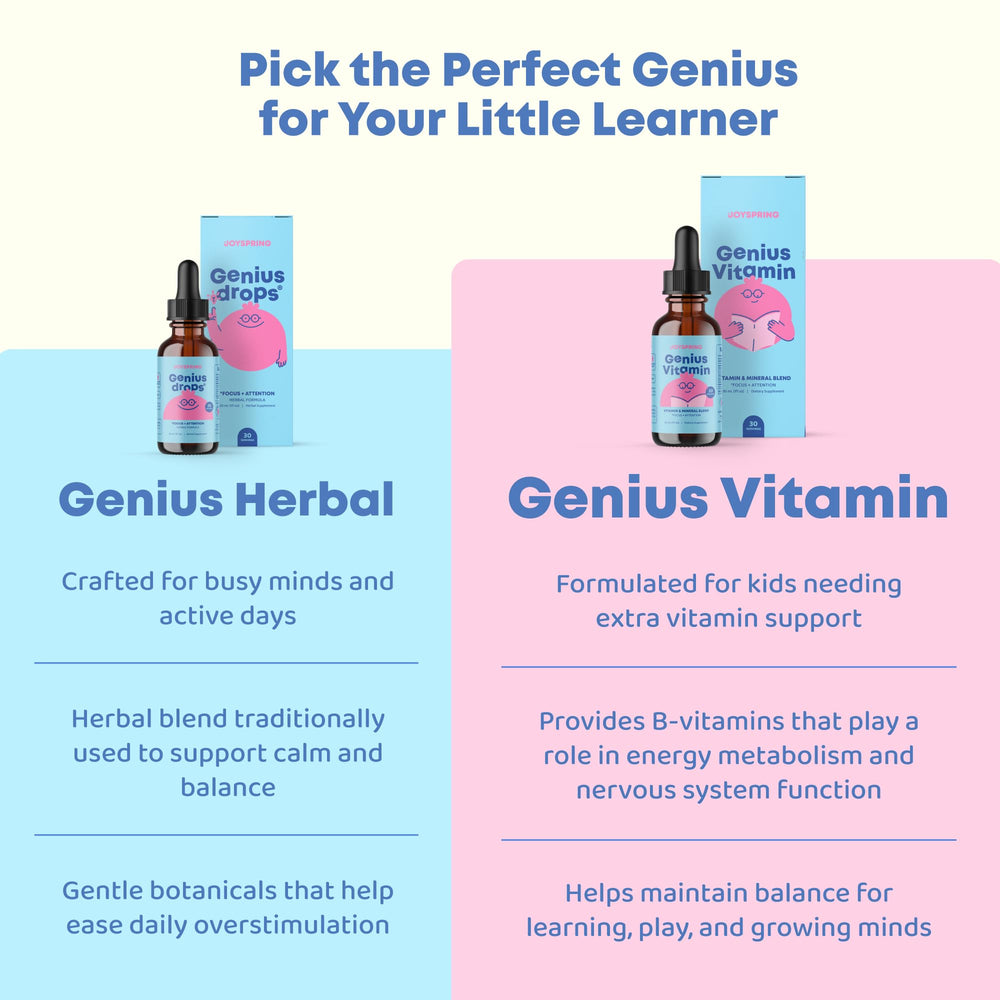 Close up of JoySpring Kids B Complex with B12 liquid vitamin