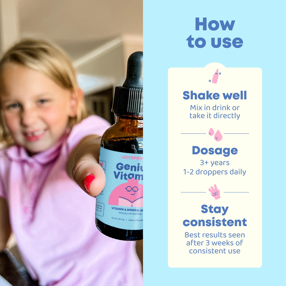 Nature sourced vitamin B complex liquid for kids