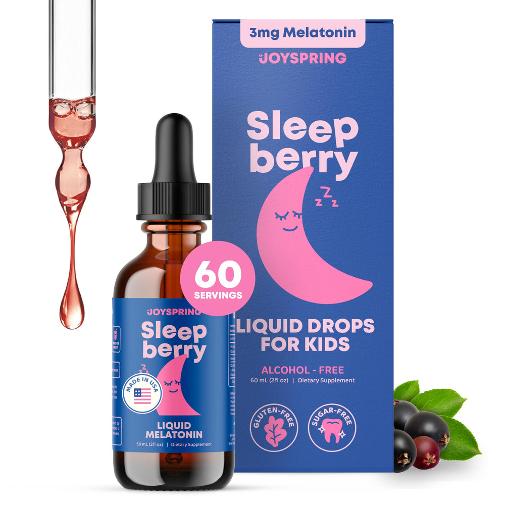 JoySpring Sleepberry kids melatonin bottle