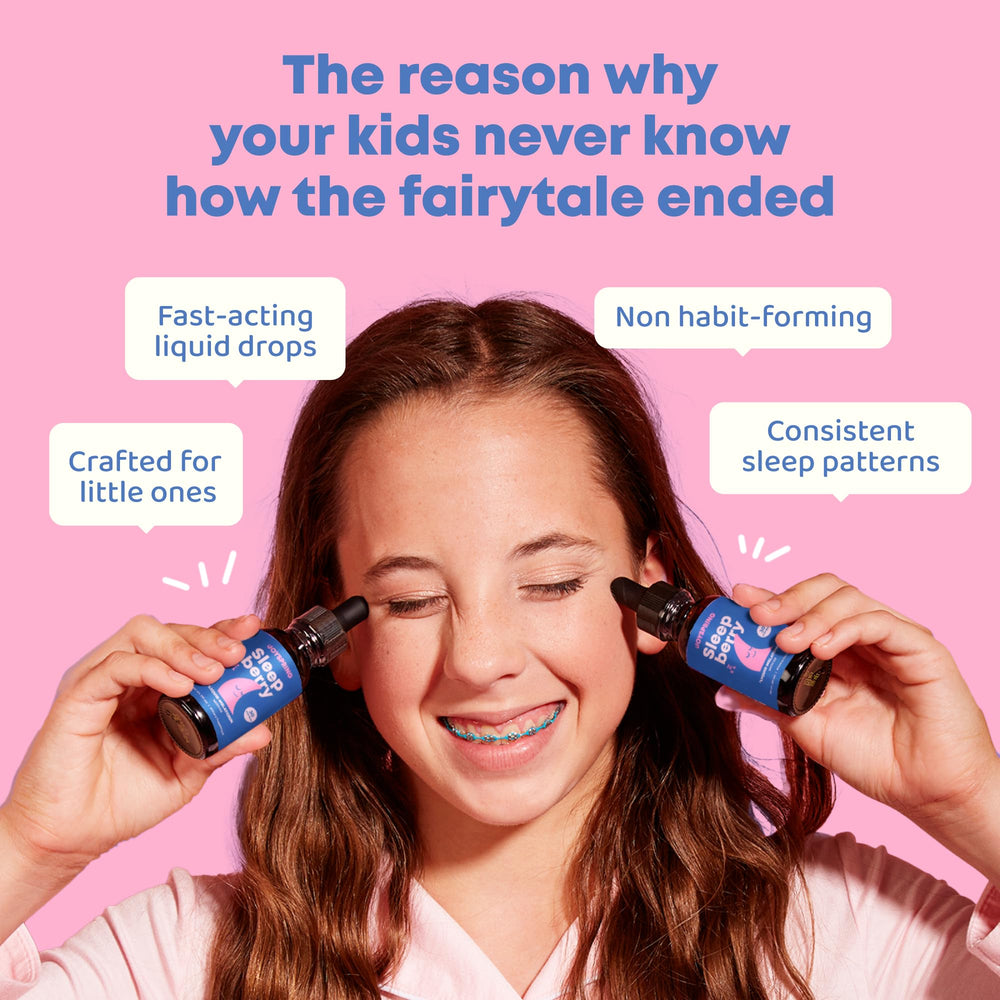 Dropper with Sleepberry kids melatonin liquid