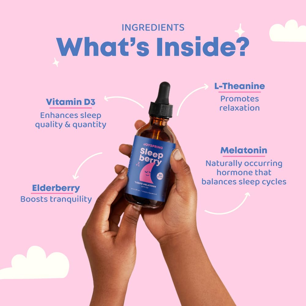 Sleepberry packaging and bottle