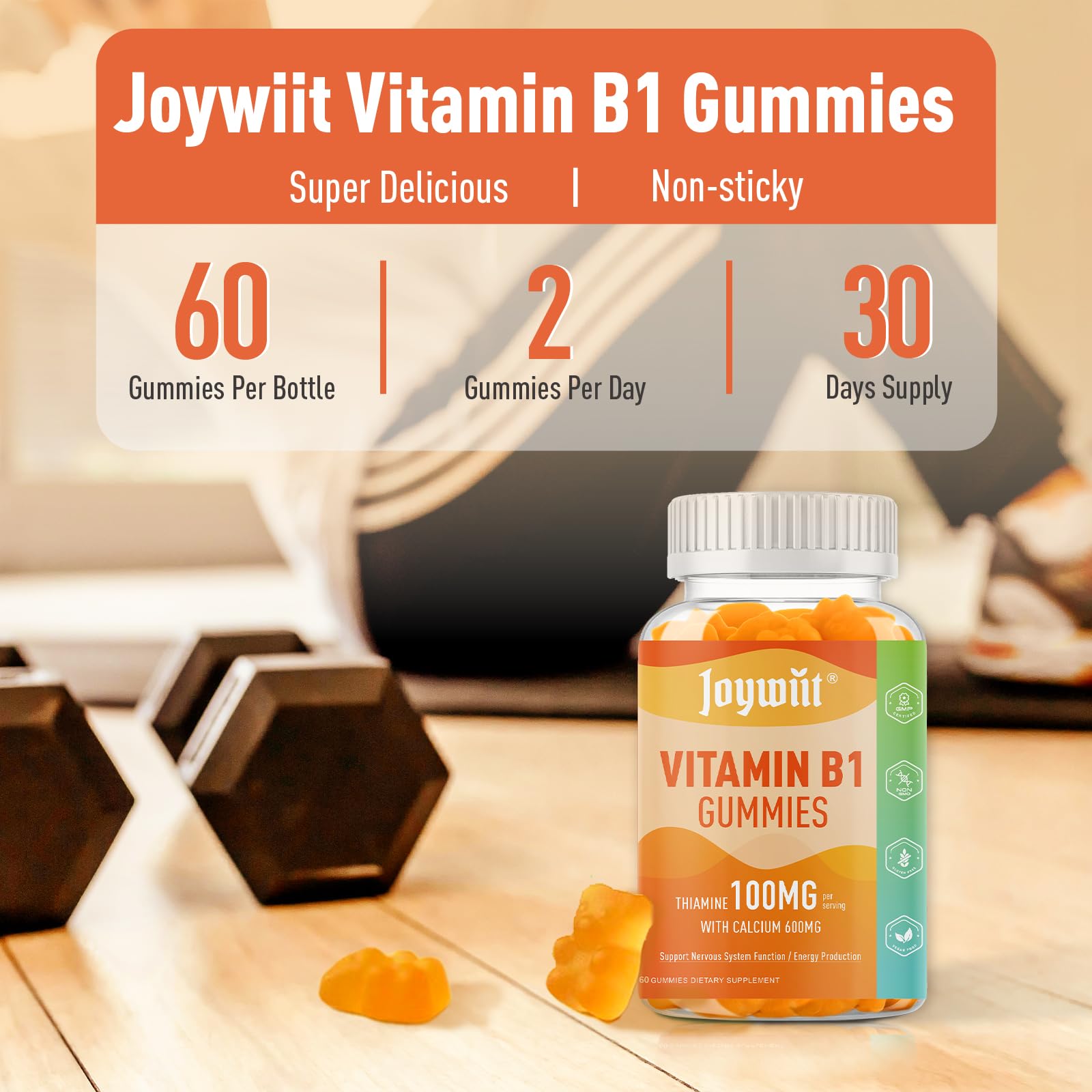 Joywiit Vitamin B1 Gummies packaging