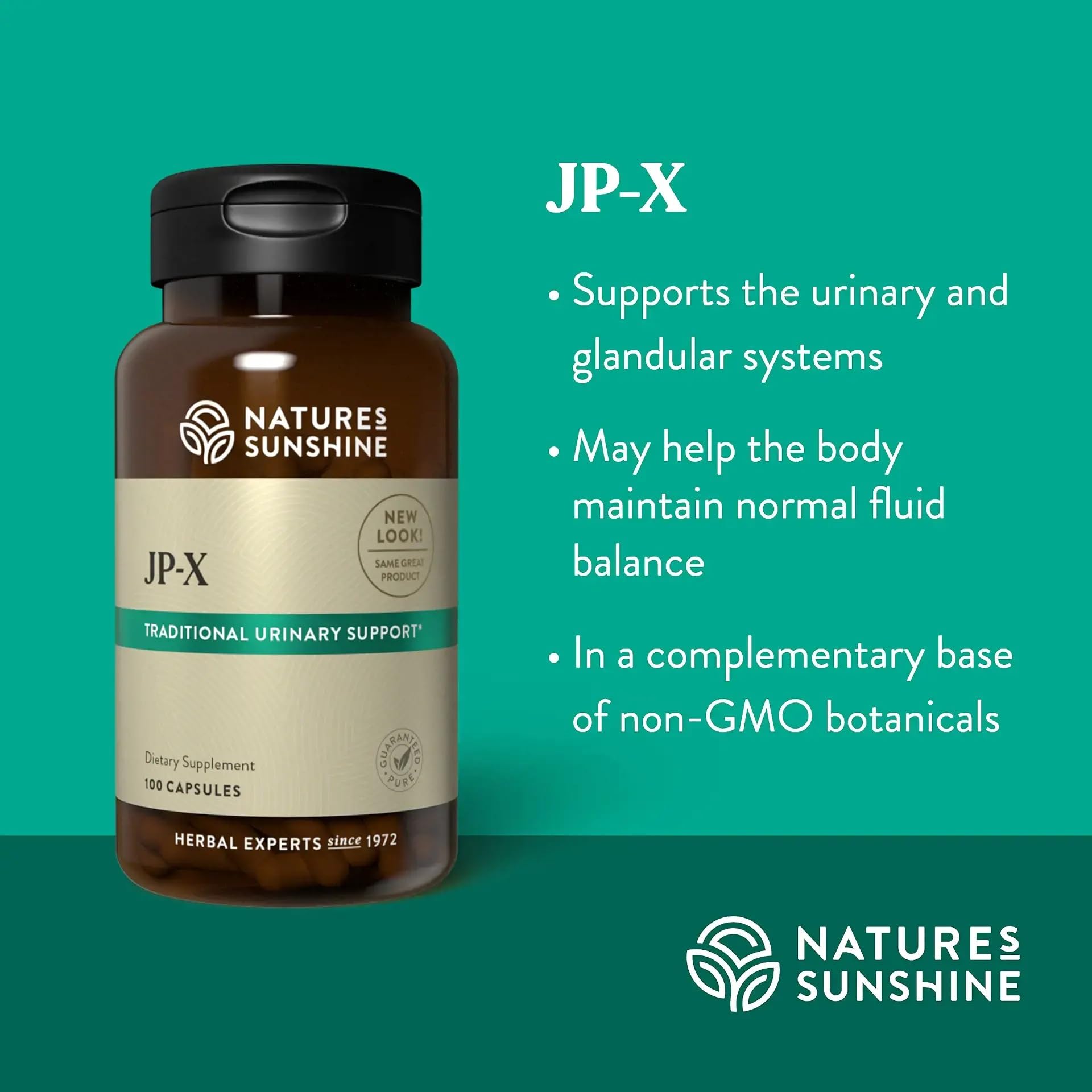 JP-X herbal ingredients including dong quai, juniper berry, parsley