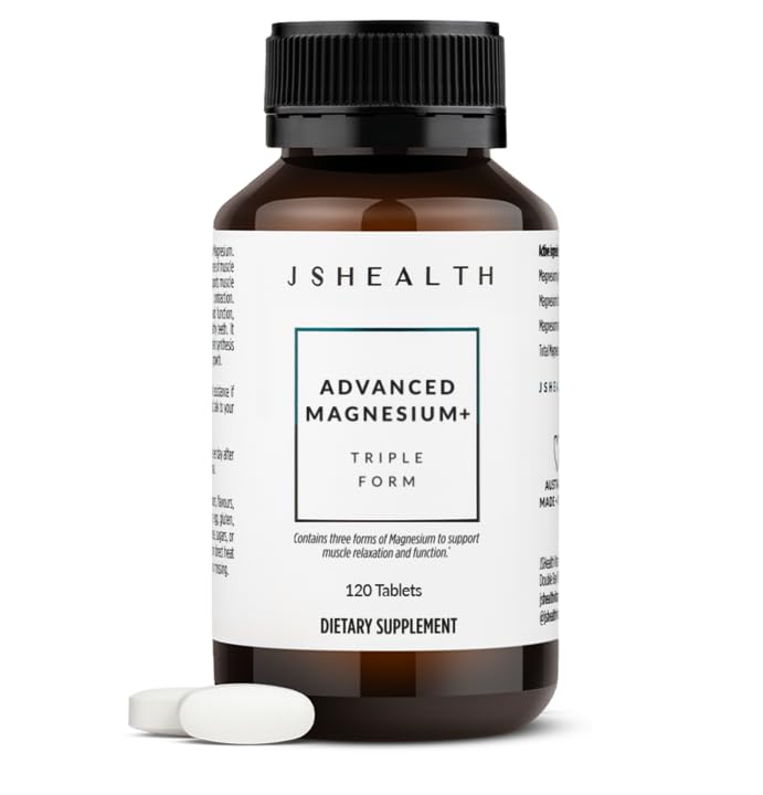JSHealth Advanced Magnesium bottle showing Glycinate and Citrate