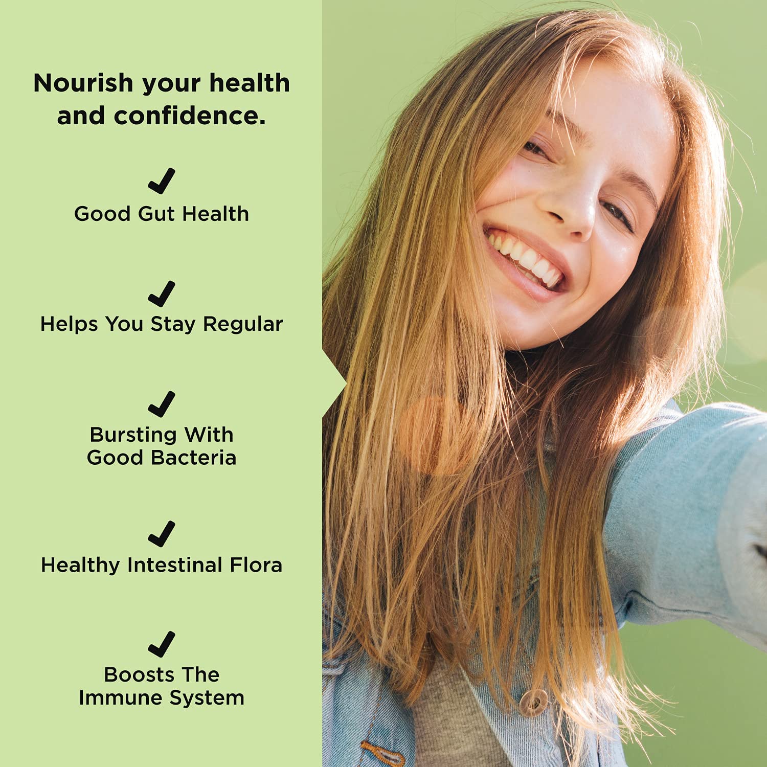 Graphic illustrating digestive health and immune support