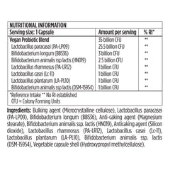 Close-up of probiotic capsules