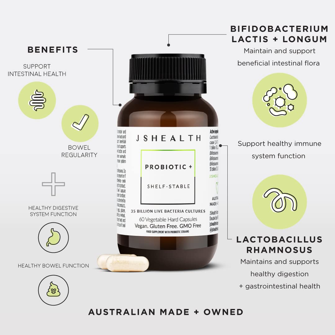 Close-up of probiotic capsules highlighting strains