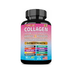 JTEVEweu Collagen supplement bottle front label