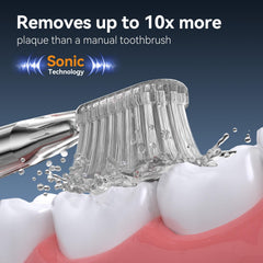 Six replacement brush heads for JTF toothbrush