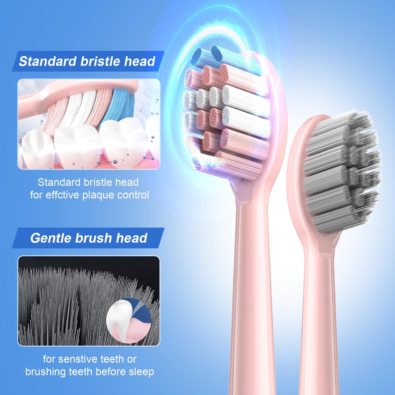 Close-up of bristles on JTF brush head