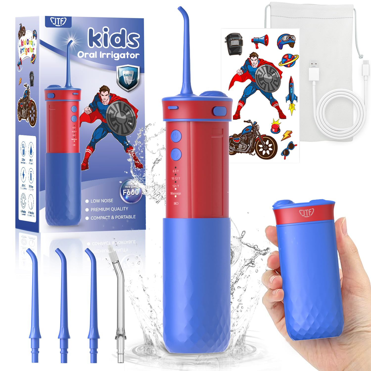 Front view of JTF Kids Water Flosser